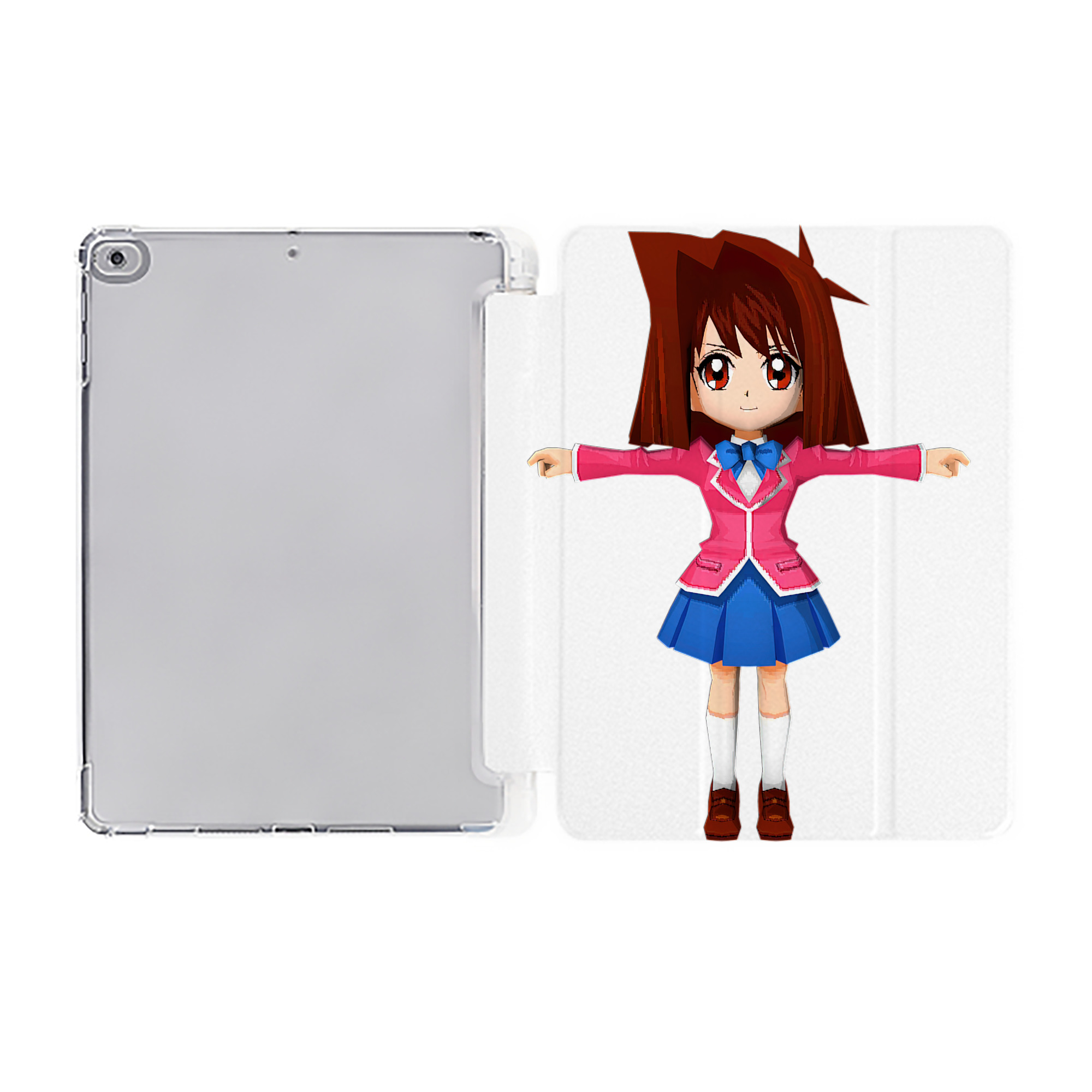 （画像用） 遊☆戯☆王 Yu-Gi-Oh! IPad ケース ペン収納付き 三つ折りスタンド PUレザー×シリコン 対応機種9.5/10.5/10.9インチ